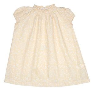 Sun House Children’s - McCall Dress in Emma Chinoiserie Wheat - Size 7